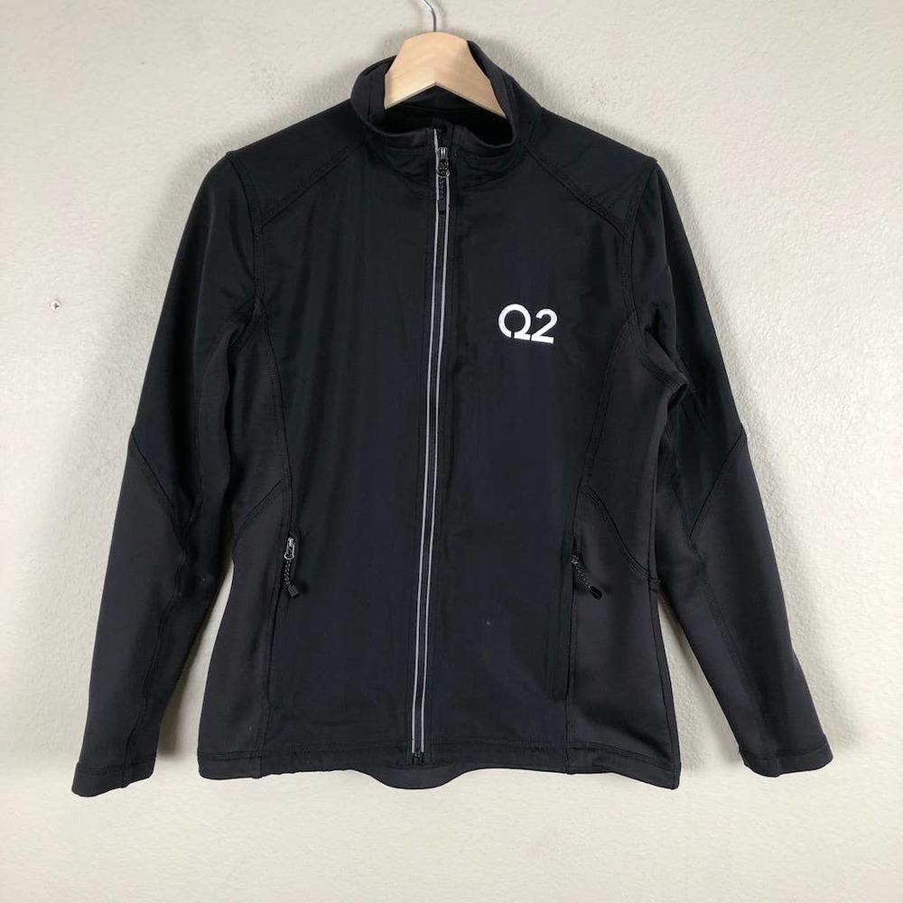 Elevate‎ Jacket Coat Black Zip Up High Neck Soccer Active Outdoor Size Medium